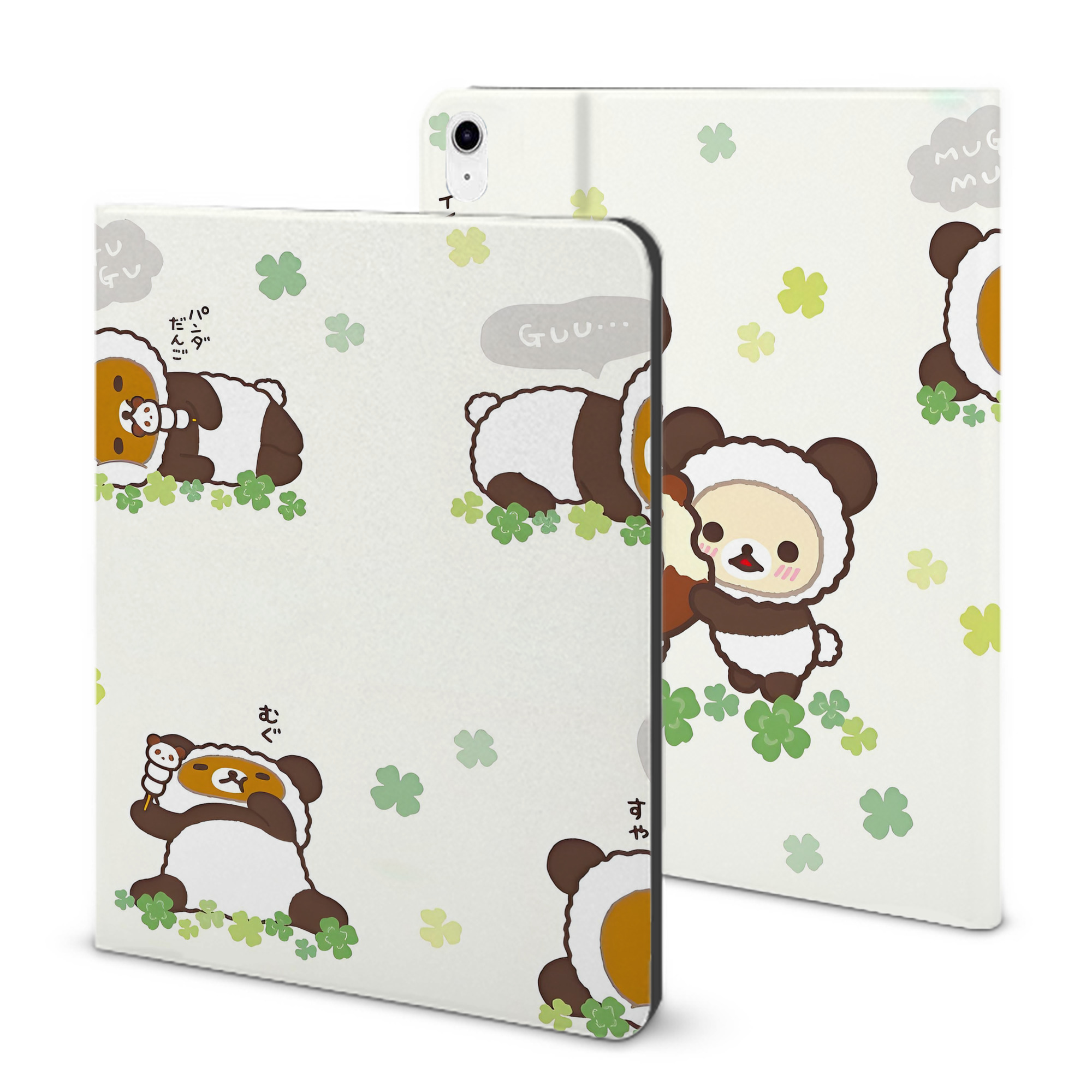（画像用） リラックマ リラックマ キイロイトリ Rilakkuma Korilakkuma Kiiroitori IPad ケース ブック型 PUレザー TPU 耐衝撃 軽量 薄型 ペン収納なし 全面保護 IPad 各モデル対応